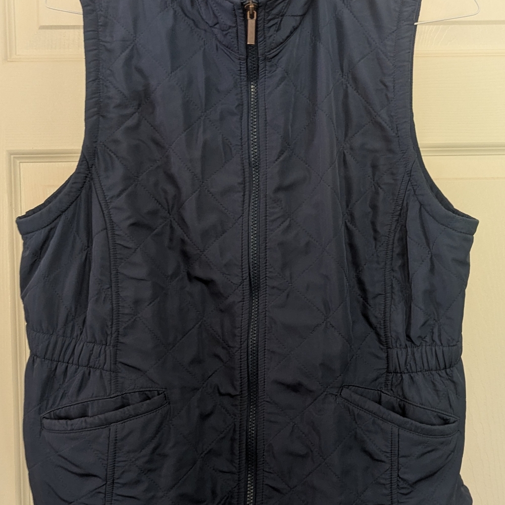 Navy Quilted Women's Vest XL